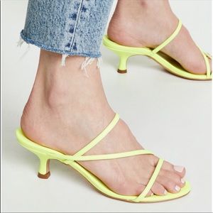 SCHUTZ Evenise Kitten Heel Neon Size 7
